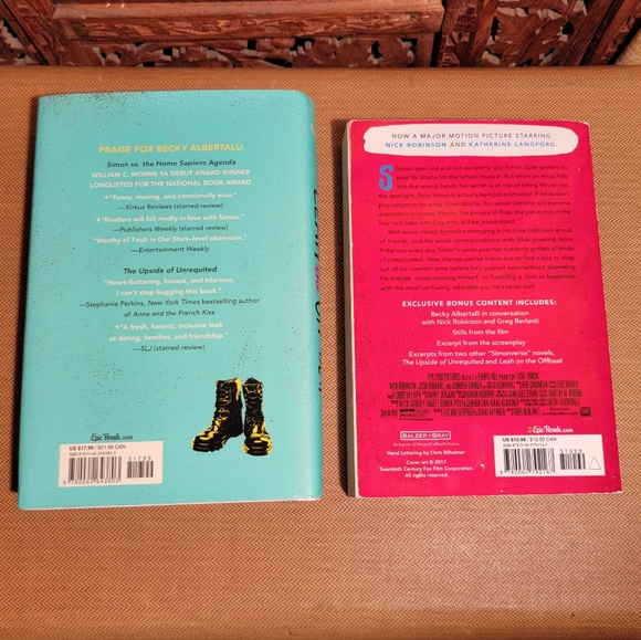 2 Becky Albertalli Books Simon vs. The Homosapiens Agenda and Leah on the Beat - Picture 3 of 14